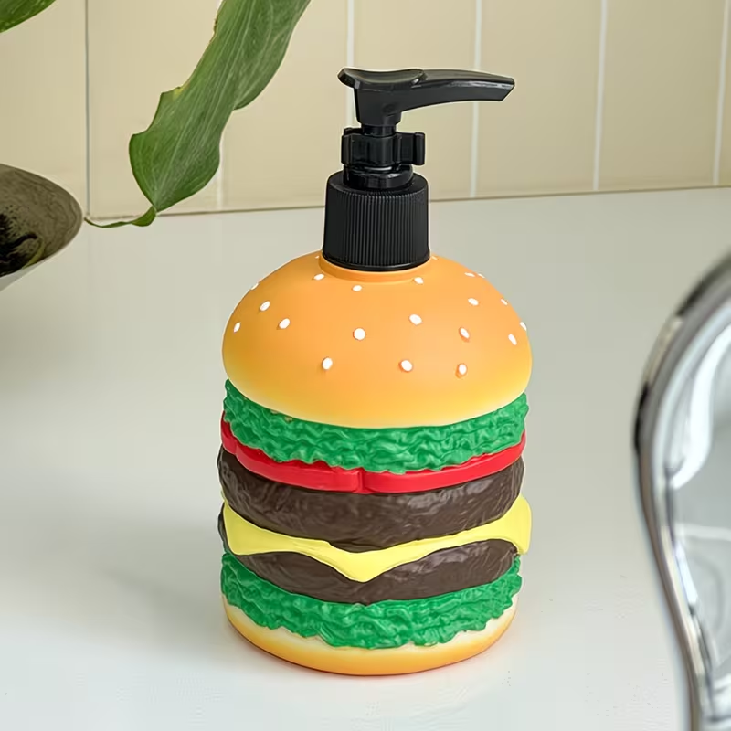 Soap Making Jug - Cute hamburger shaped press-type soap liquid