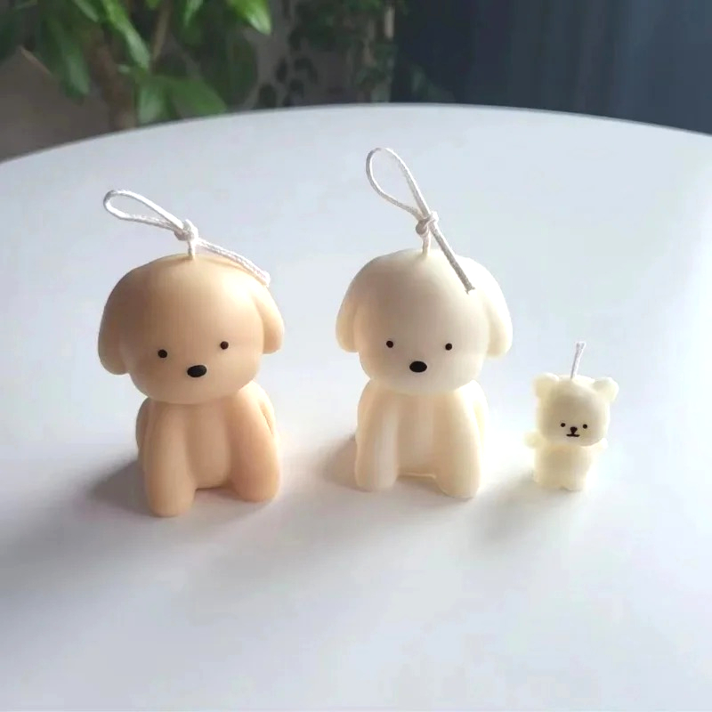 Soap Making Gifts - 3D Puppy Scented Candle Silicone Mold