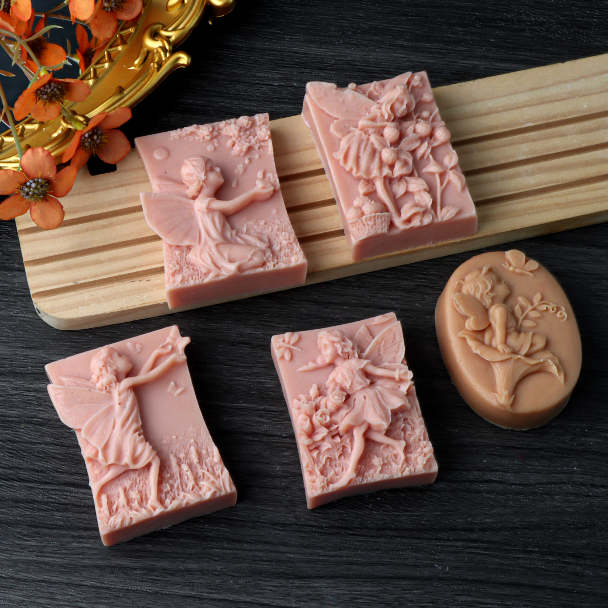 Soap Making Gifts - Flower Fairy Silicone Soap Mold DIY