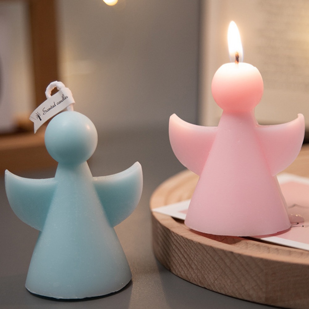 Soap Making Gifts - Round Head Wing Angel Acrylic Candle