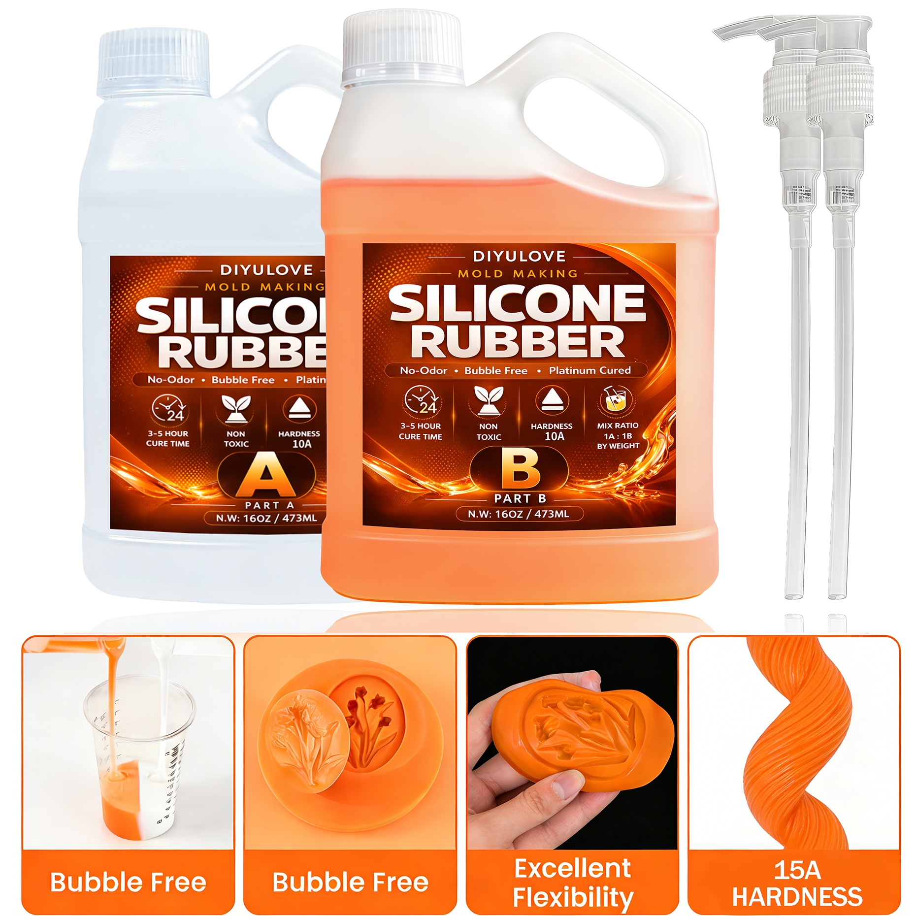 Soap Making Workshop - Liquid Silicone Rubber Kit,High-Performance Fast Cure