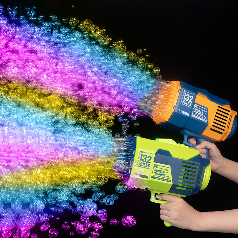 Soap Making Cold Process - 132Hole Rocket Luminous Bubble Gun Gatling