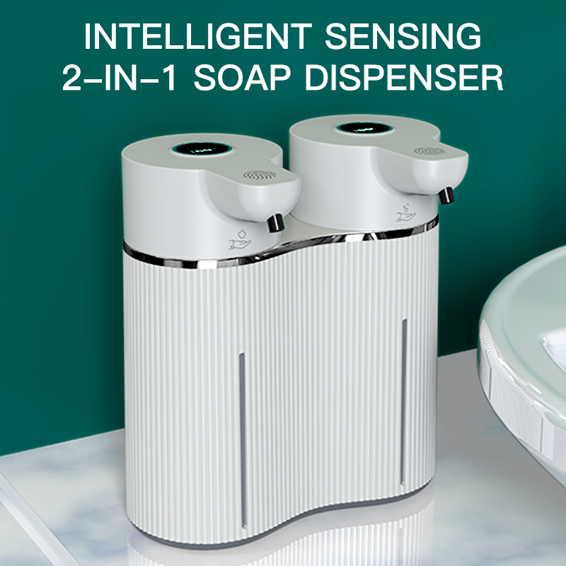 Soap Making Machine At Home - Double-Head Touchless Foam/Gel Infrared Induction Electric