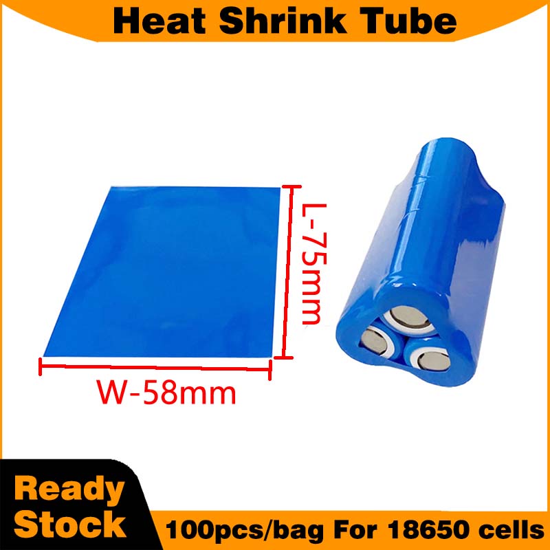 Shrink Wrap Pvc - Blue heat shrink tube for 18650