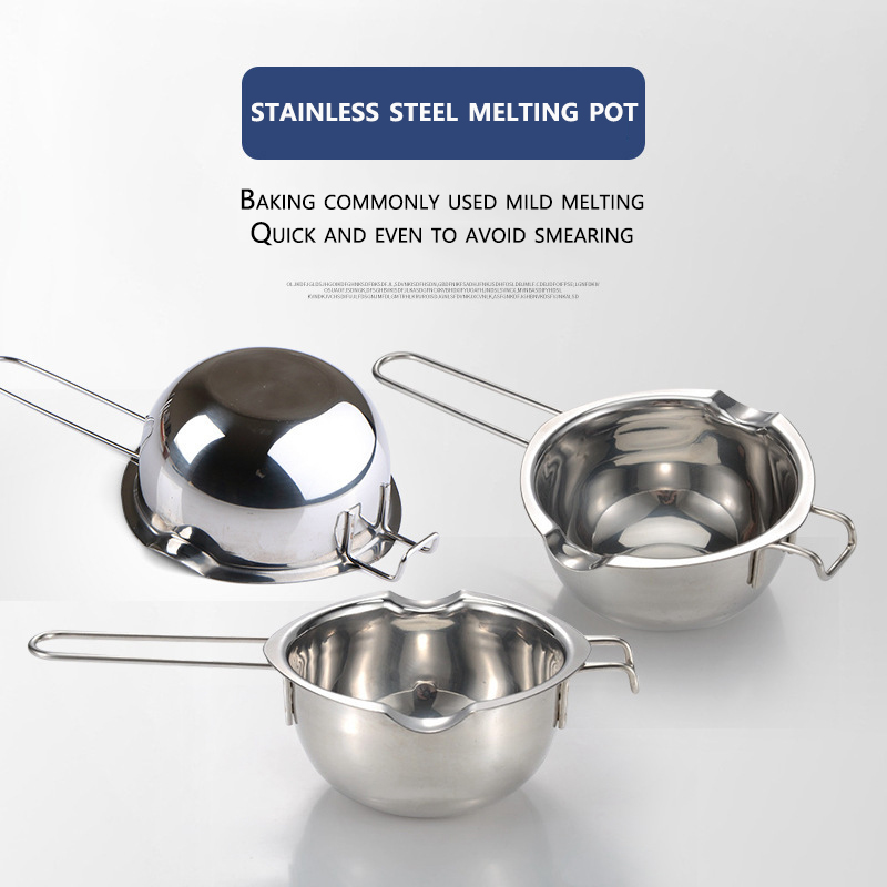 Soap Making Jug - Stainless Steel Wax Melting Pot Long