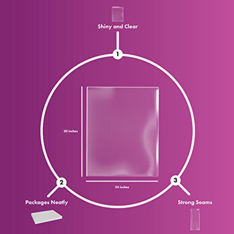 Shrink Wrap Basket Bags 10 Pac - Shrink Wrap Pvc recension och pris