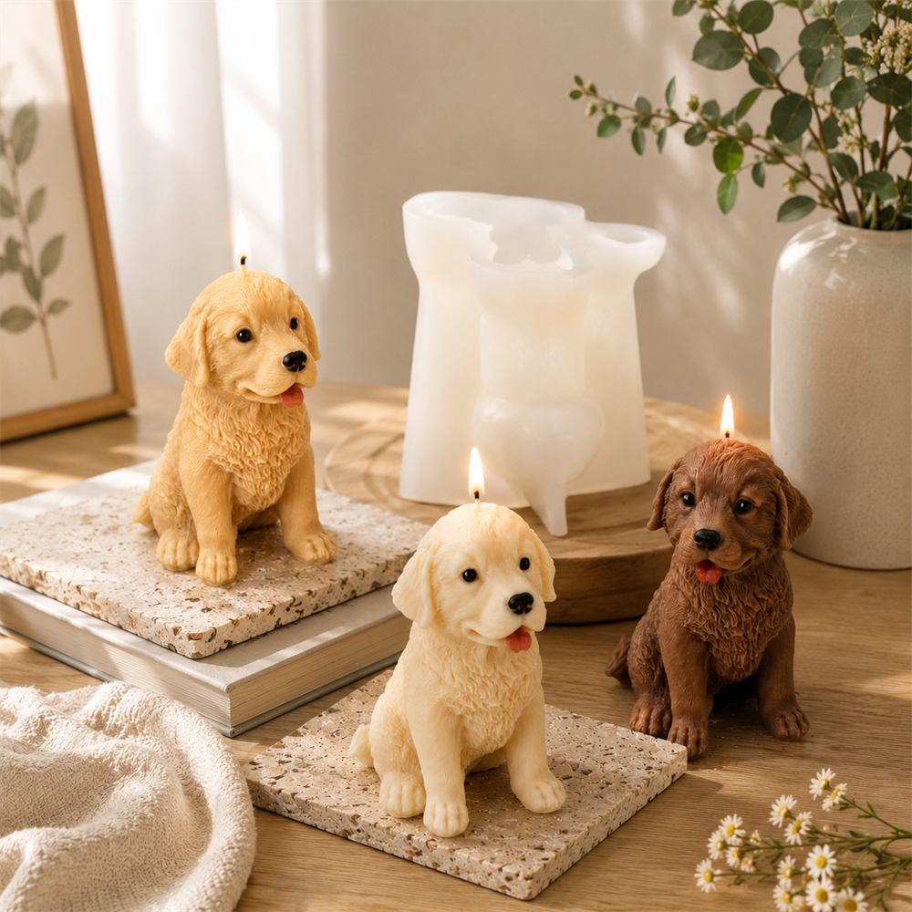 Golden Retriever Silicone Cand - Soap Making Gifts recension och pris