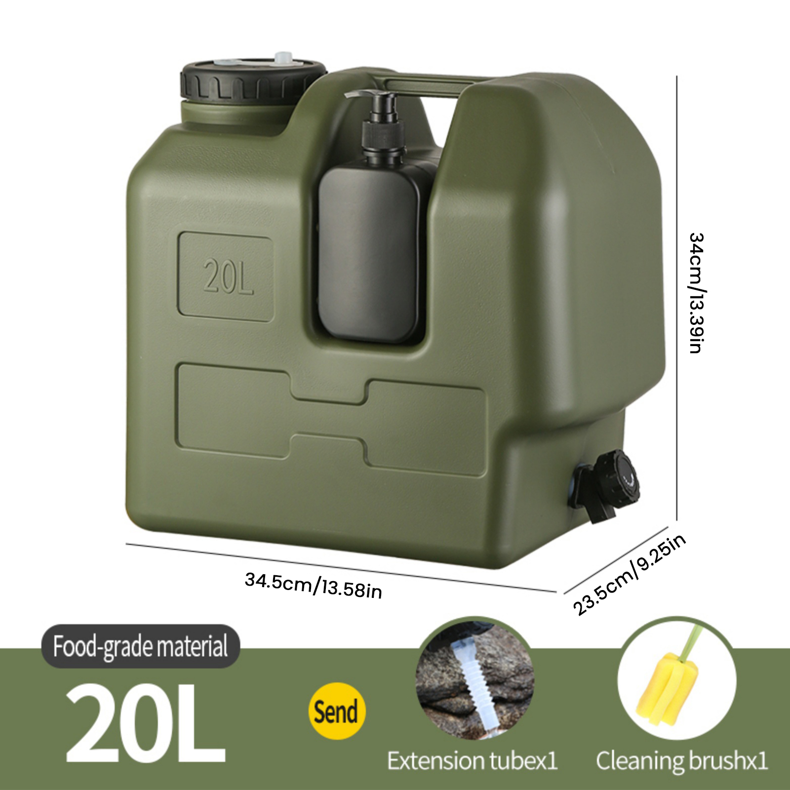 15/20L Portable Camping Water  - Soap Making Jug recension och pris