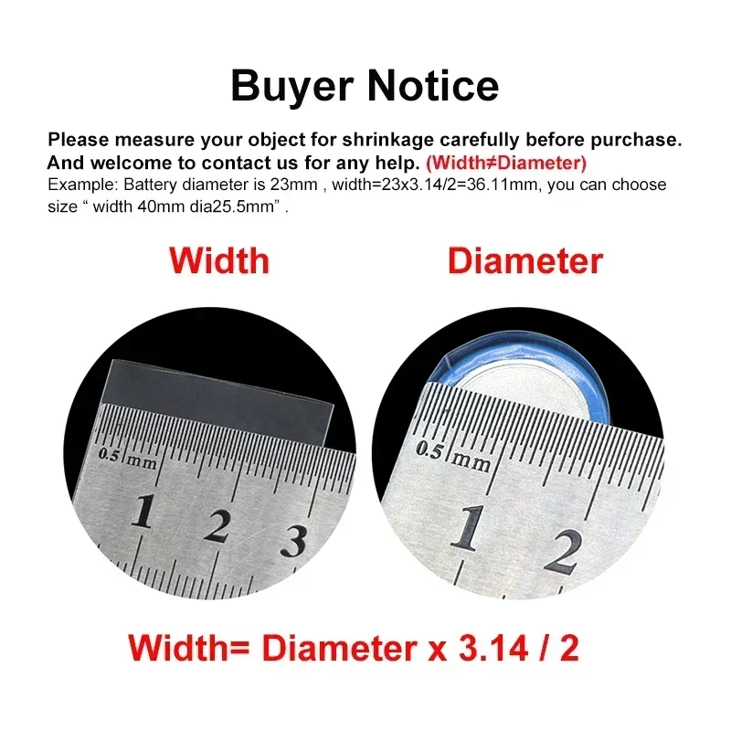 7~ 155mm Transparent PVC Heat  - Shrink Wrap Pvc recension och pris