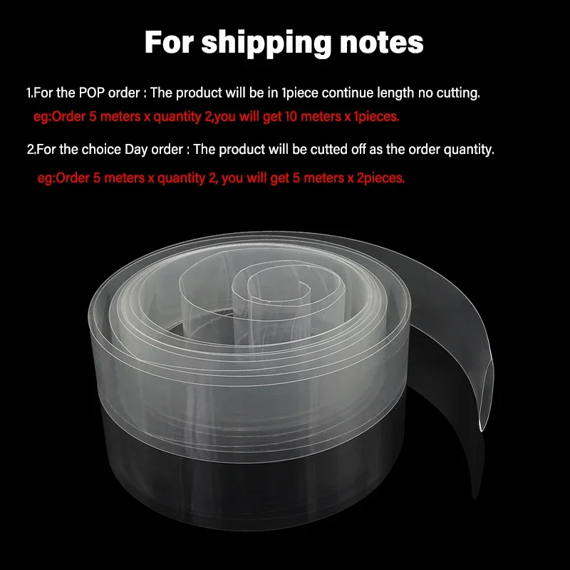 7~ 155mm Transparent PVC Heat  - Shrink Wrap Pvc recension och pris
