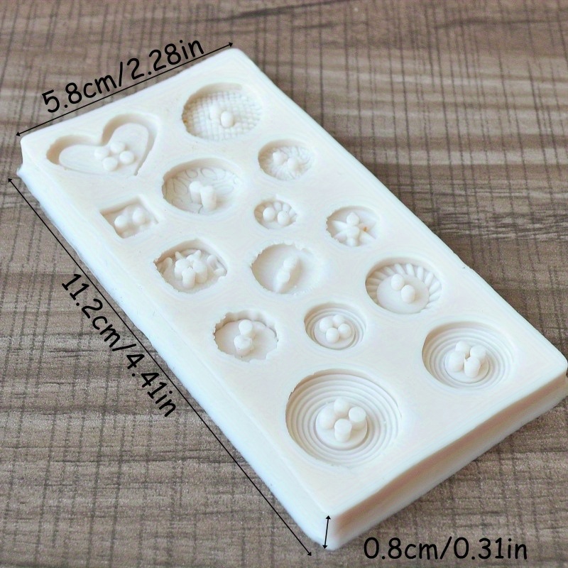 Buttons Shape Silicone Mold Si - Soap Making Workshop recension och pris