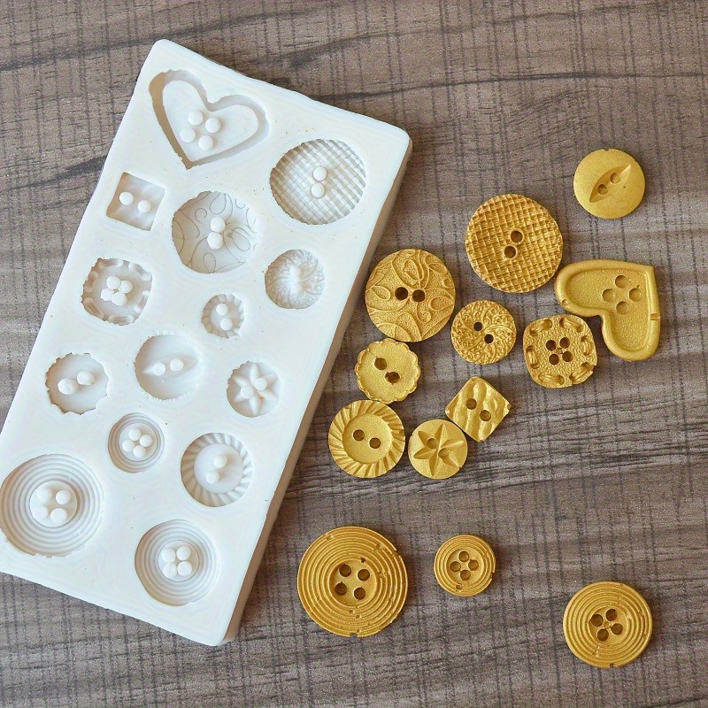 Buttons Shape Silicone Mold Si - Soap Making Workshop recension och pris