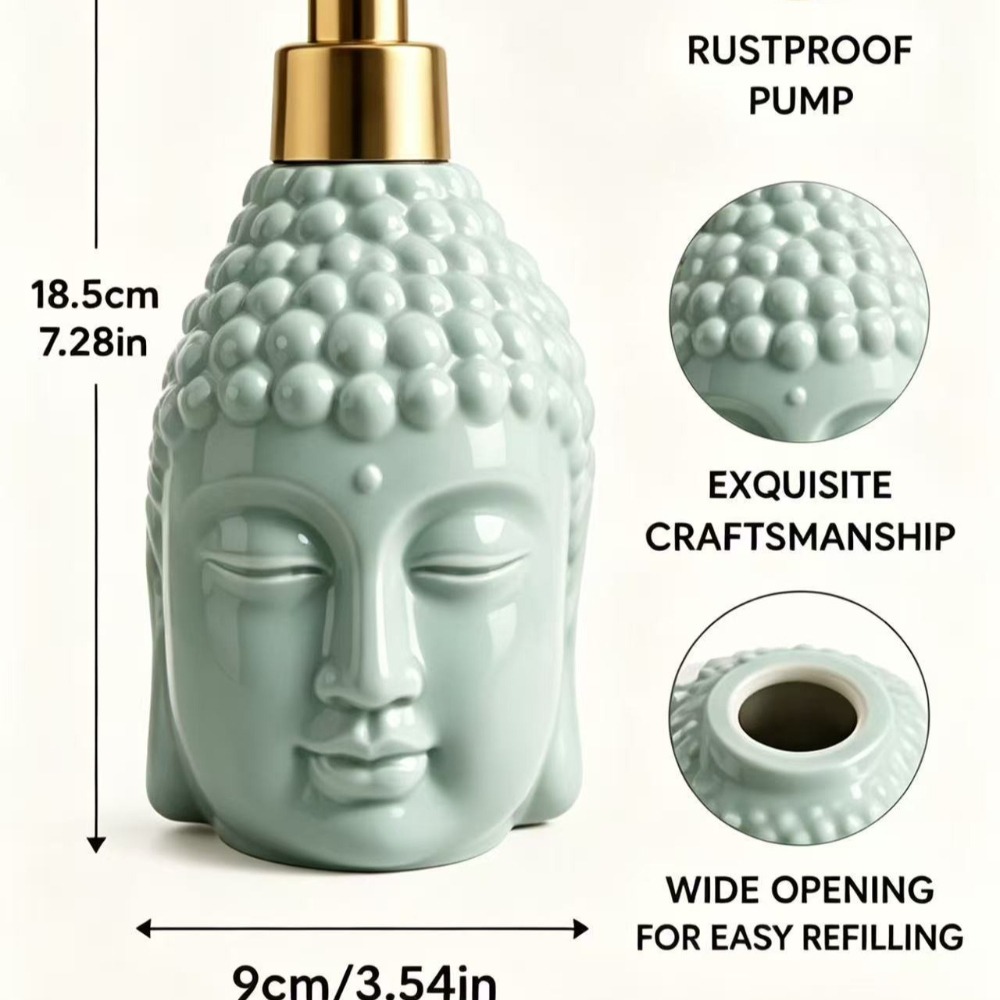 Ceramic Soap Dispenser Zen Med - Soap Making Jug recension och pris