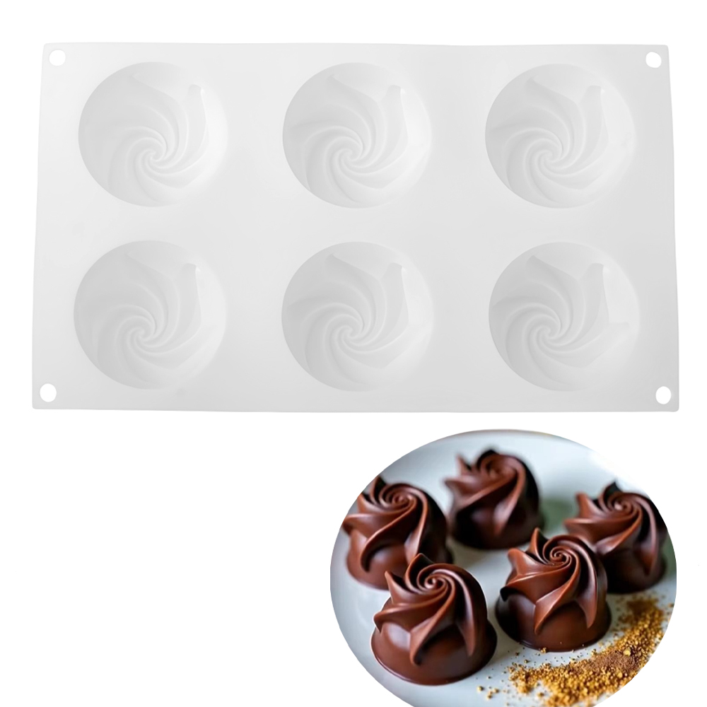 6-Cell Base Carved Rose Design - Soap Making Base recension och pris