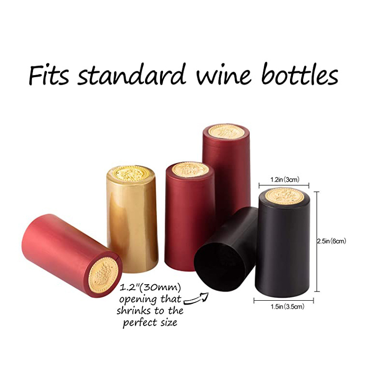 PVC Heat Shrink Capsules Wine  - Shrink Wrap Pvc recension och pris