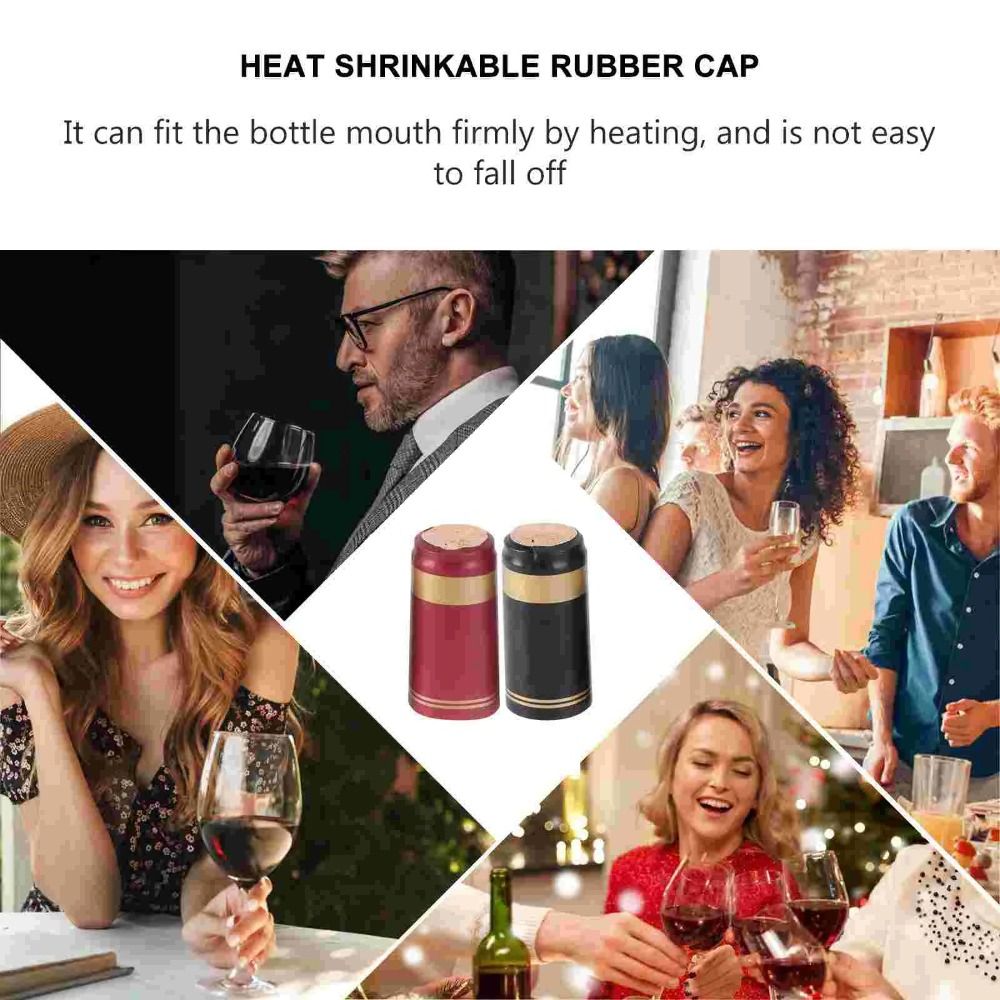 100Pcs PVC Wine Heat Shrinkabl - Shrink Wrap Pvc recension och pris