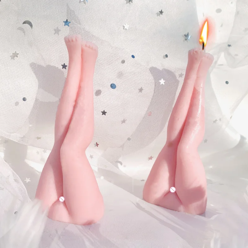 DIY Woman 3D Sexy Legs Candle  - Soap Making Gifts recension och pris