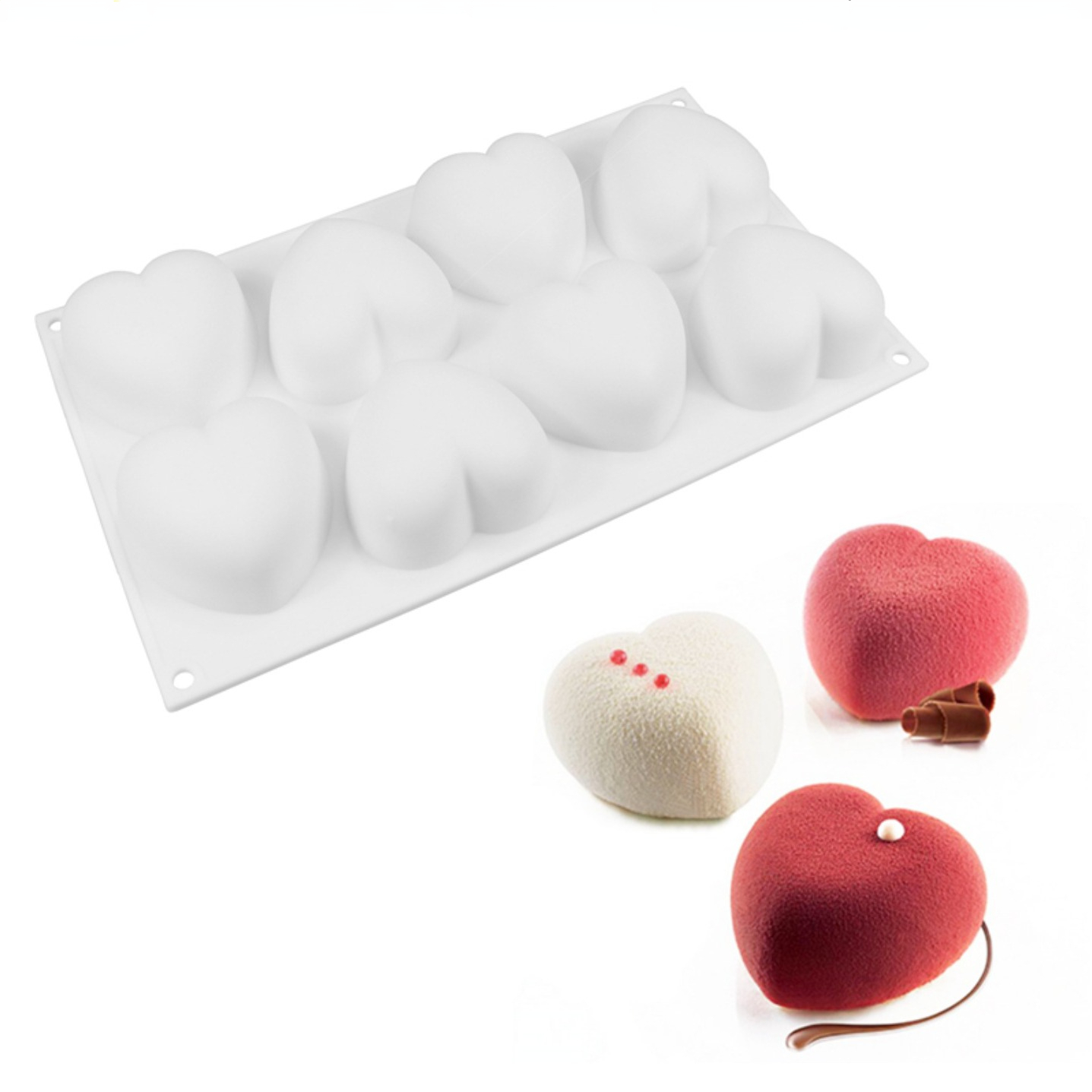 Love Heart Silicone Soap Mold  - Soap Making Workshop recension och pris