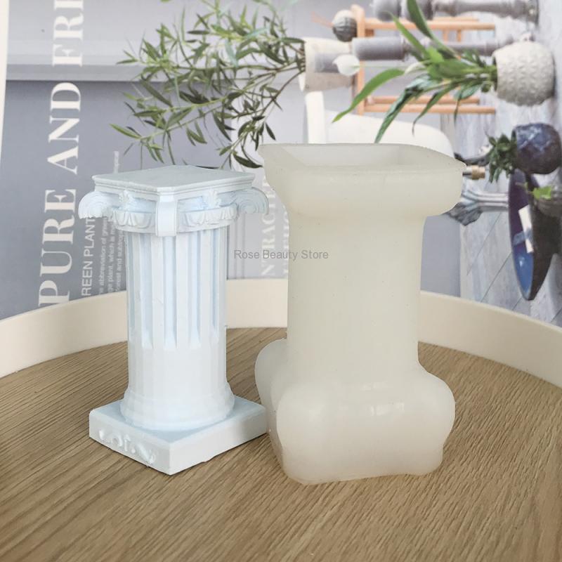3D Roman Column Candle Silicon - Soap Making Gifts recension och pris