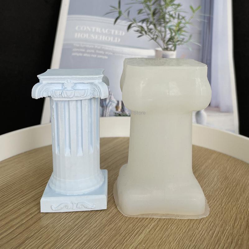 3D Roman Column Candle Silicon - Soap Making Gifts recension och pris