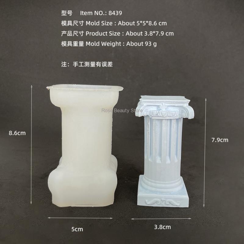3D Roman Column Candle Silicon - Soap Making Gifts recension och pris