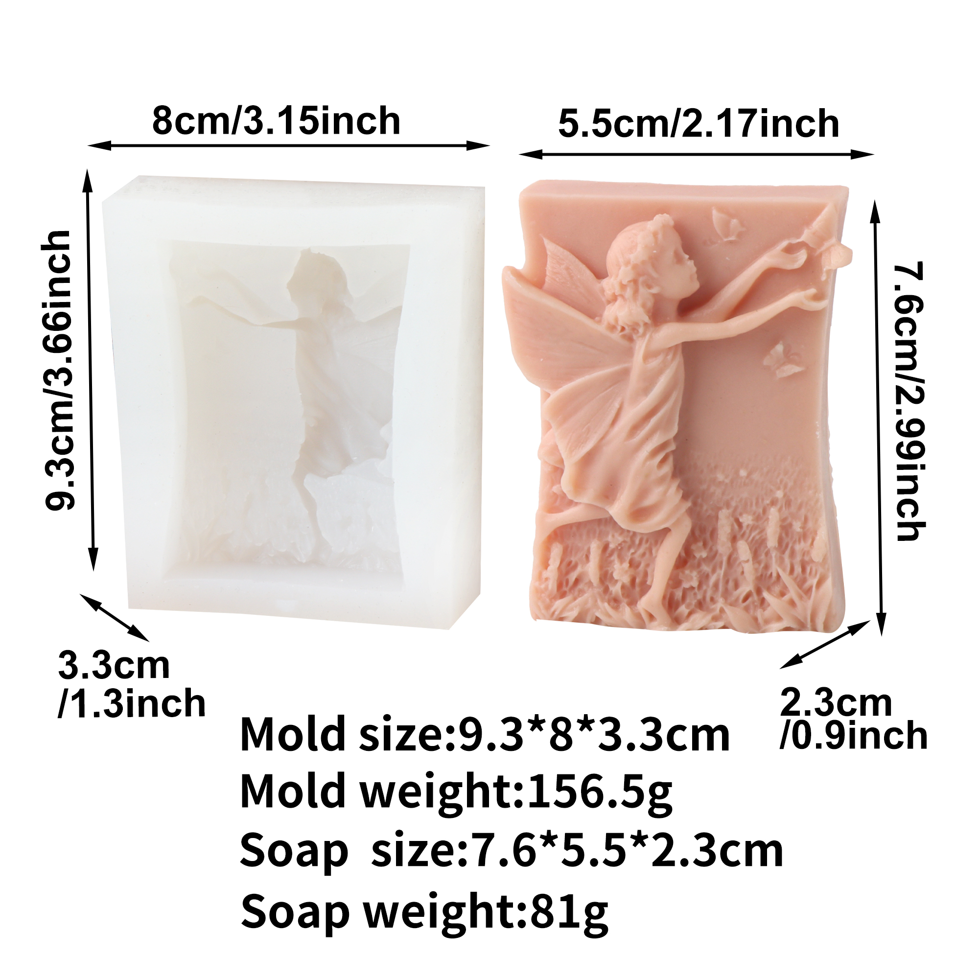 Flower Fairy Silicone Soap Mol - Soap Making Gifts recension och pris