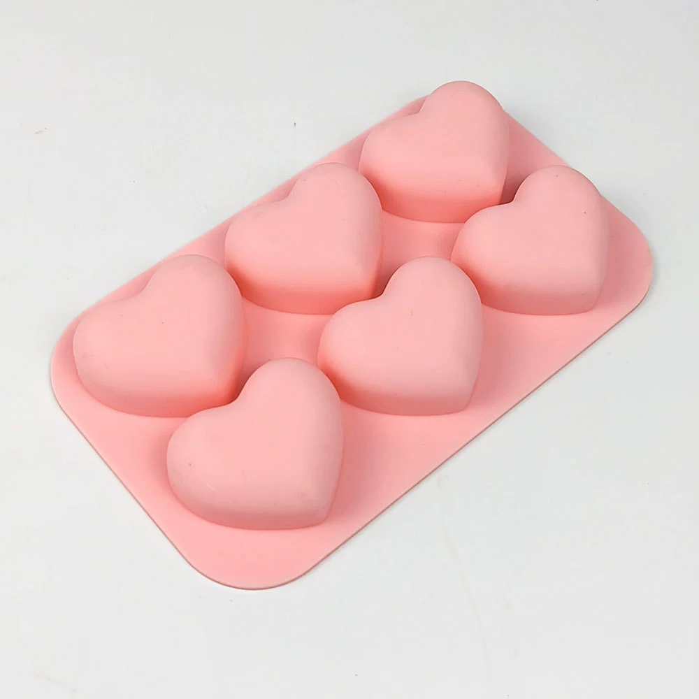 Heart Silicone Baking Mold 6 1 - Soap Making Gifts recension och pris