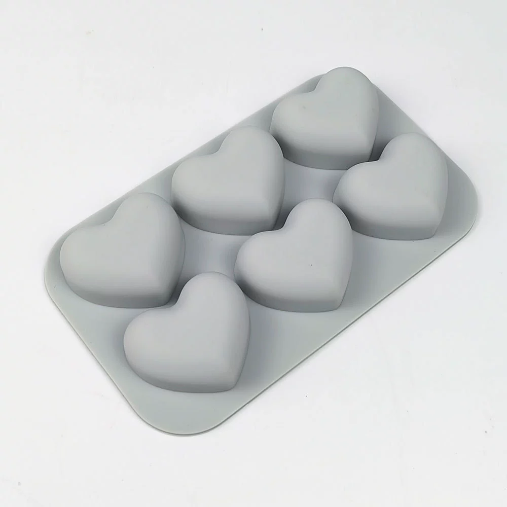 Heart Silicone Baking Mold 6 1 - Soap Making Gifts recension och pris