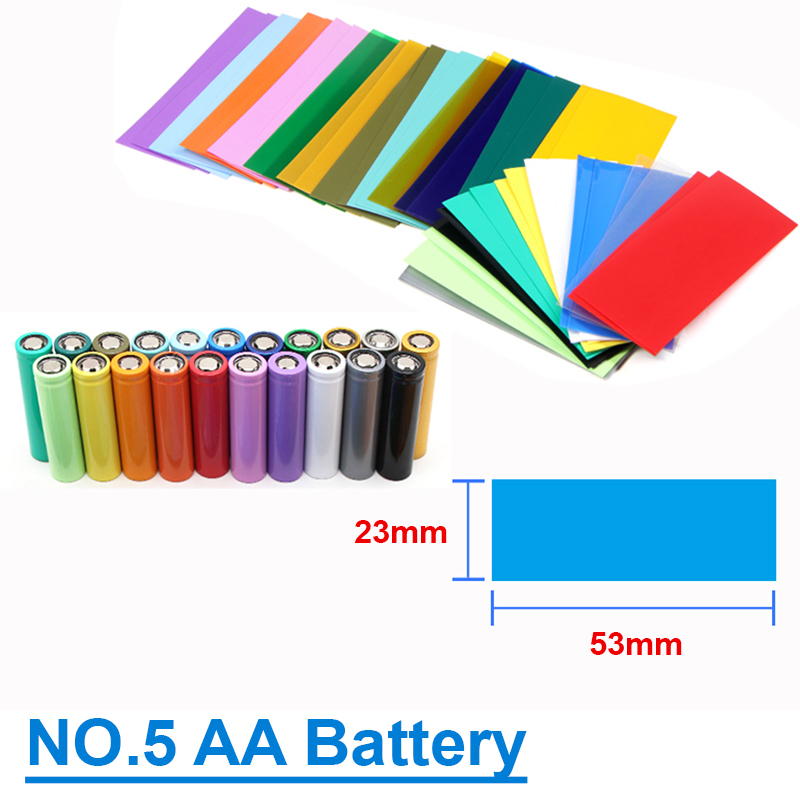 25~500pcs AA / AAA/18650/21700 - Shrink Wrap Pvc recension och pris