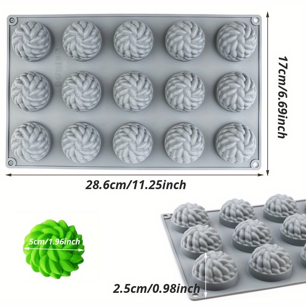 1Pc Cake Mold Santa Ana Floral - Soap Making Raw Material recension och pris