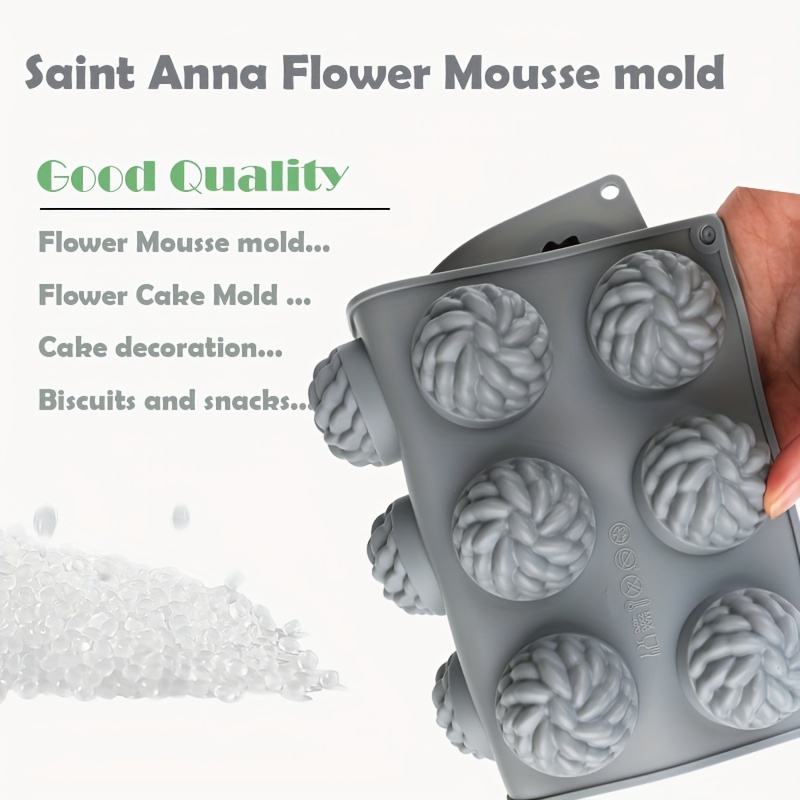 1Pc Cake Mold Santa Ana Floral - Soap Making Raw Material recension och pris