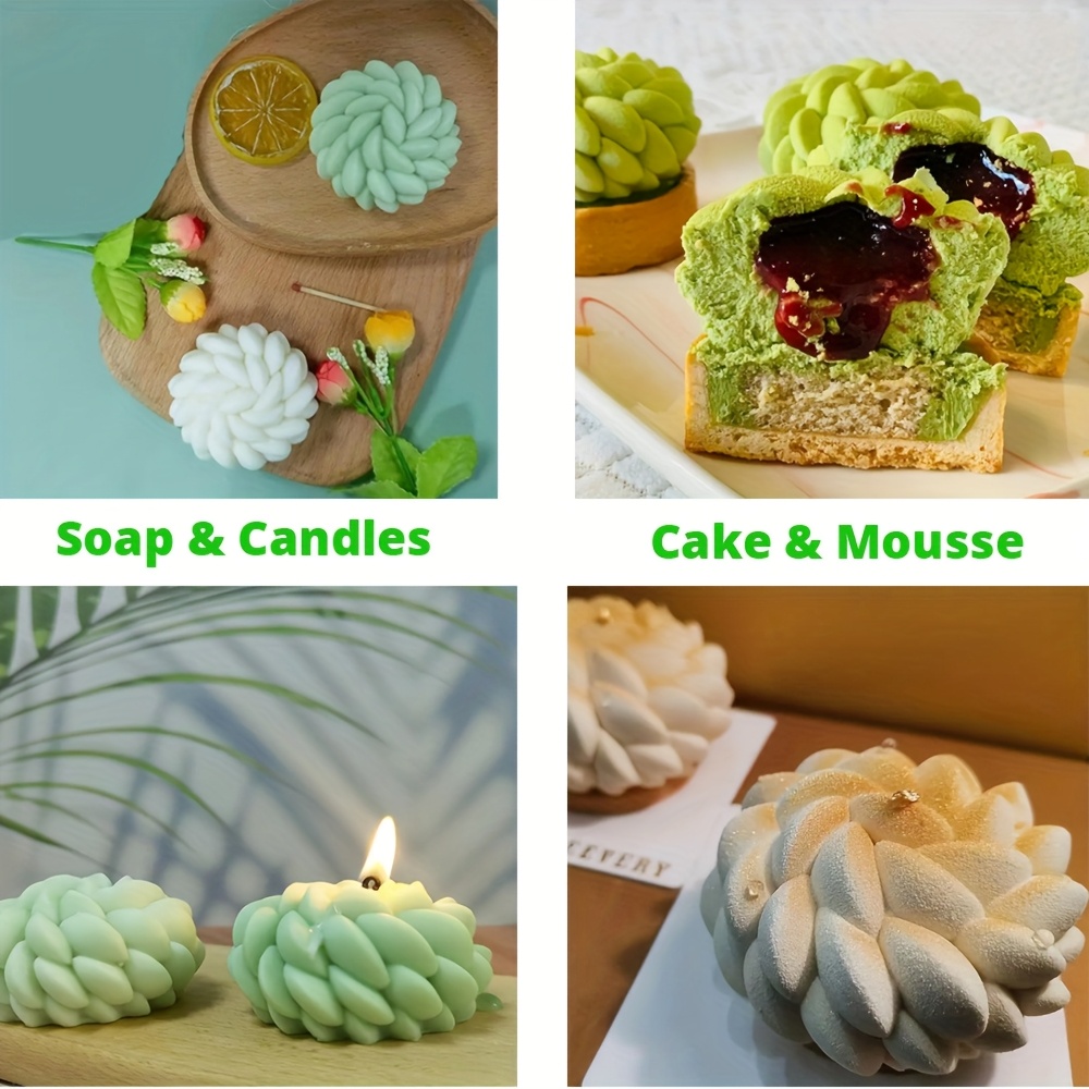 1Pc Cake Mold Santa Ana Floral - Soap Making Raw Material recension och pris
