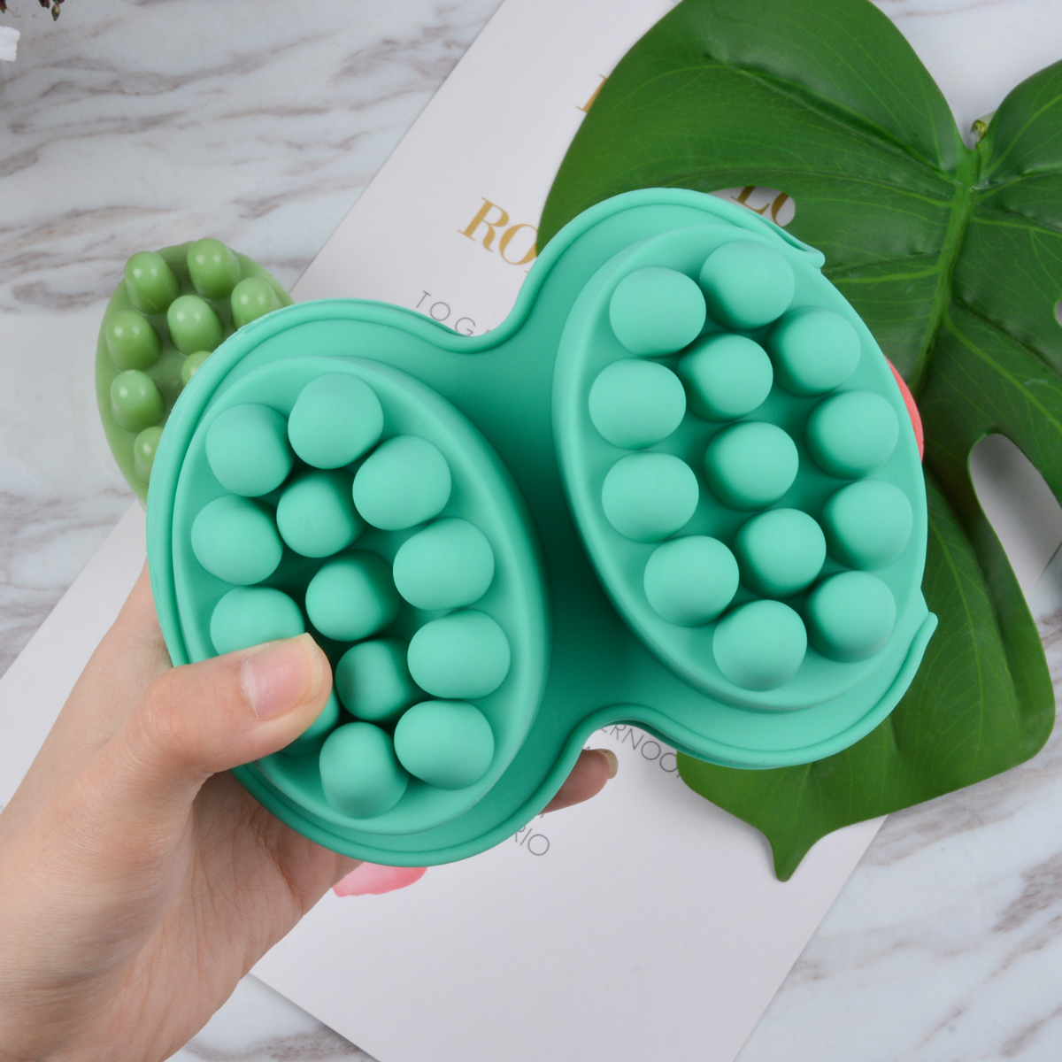4 Hole Oval Massage Soap Silic - Soap Making Gifts recension och pris