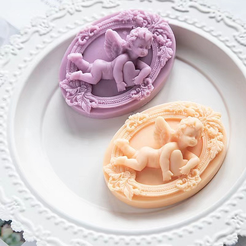 3D Angel Kids Shaped Silicone  - Soap Making Gifts recension och pris