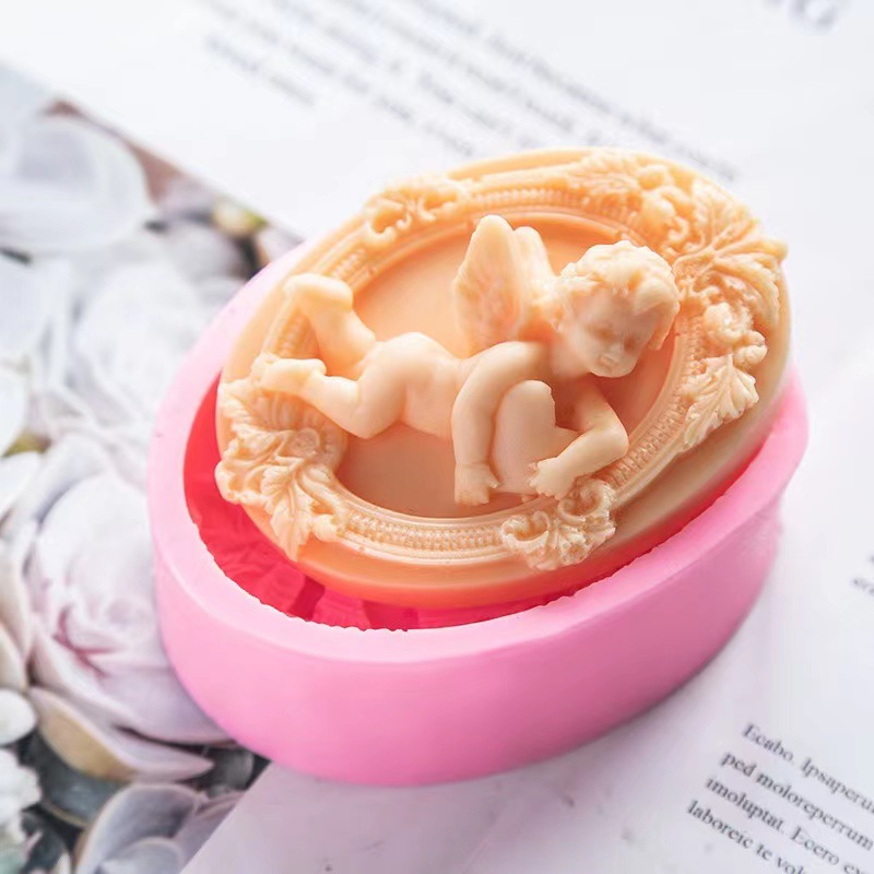3D Angel Kids Shaped Silicone  - Soap Making Gifts recension och pris