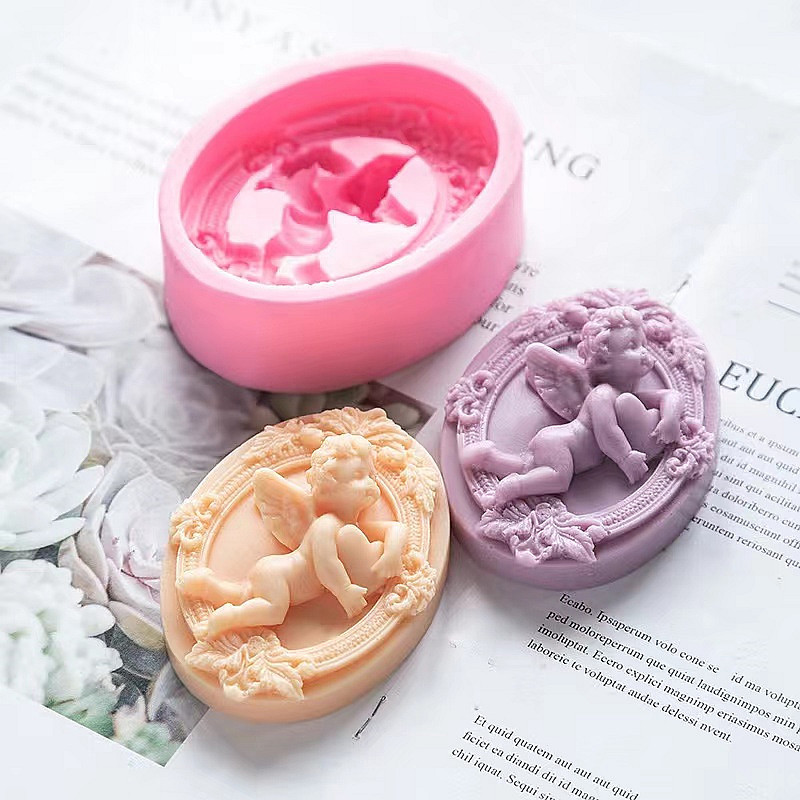 3D Angel Kids Shaped Silicone  - Soap Making Gifts recension och pris