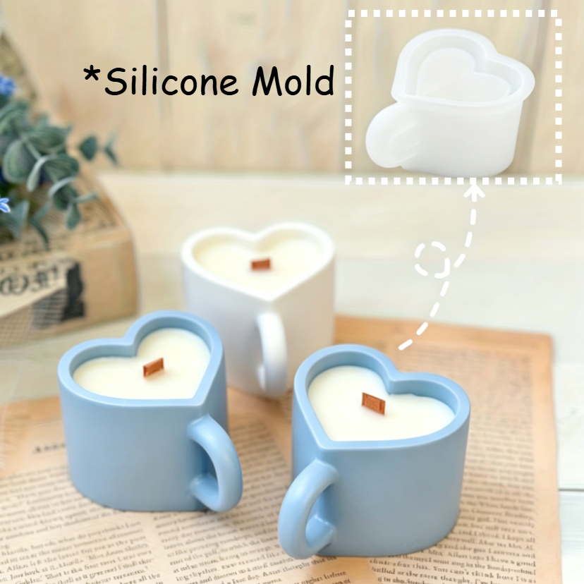 Heart Shaped Teacup Silicone M - Soap Making Jug recension och pris