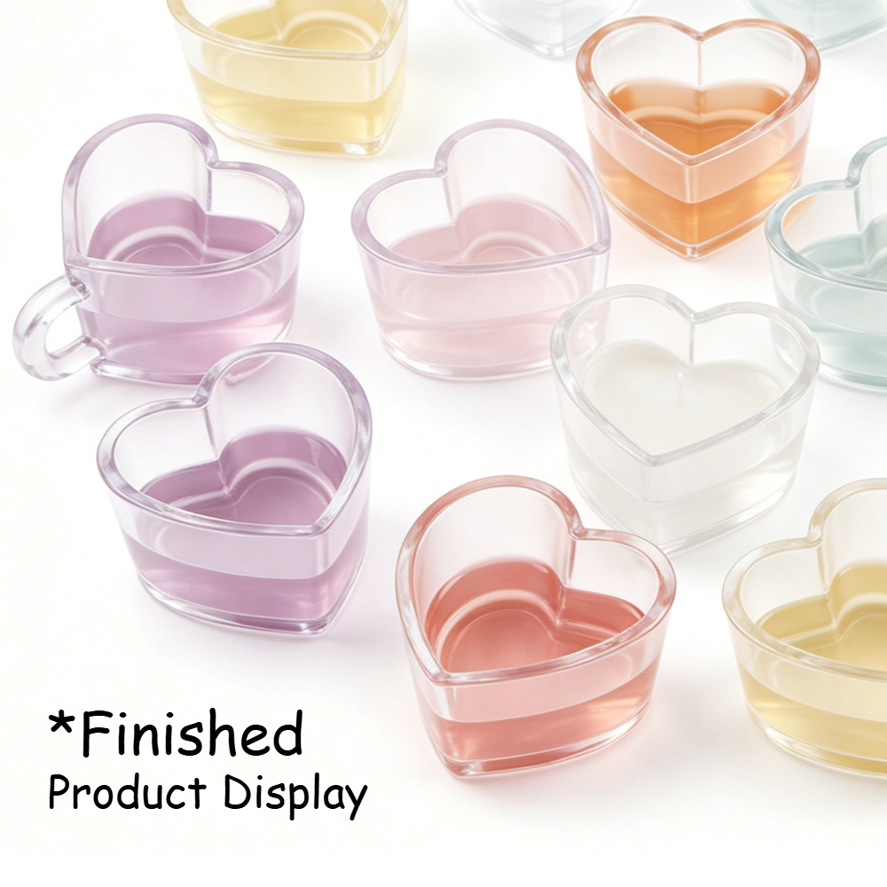 Heart Shaped Teacup Silicone M - Soap Making Jug recension och pris
