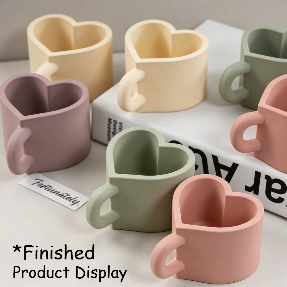 Heart Shaped Teacup Silicone M - Soap Making Jug recension och pris